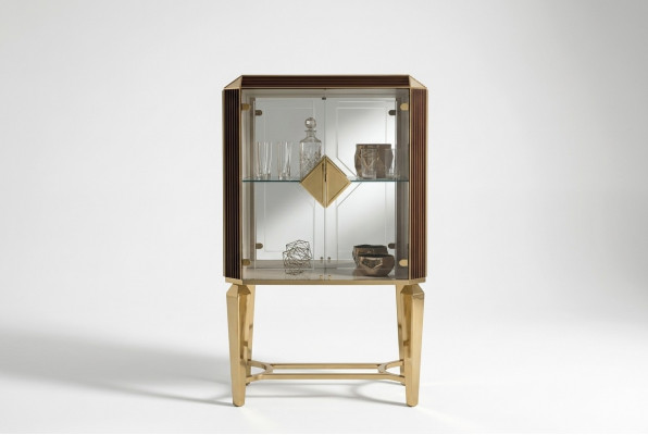 Schaf Bar Bar-Schaf Vitrinn Wunnzëmmer Designer Regal Miwwelen arredoclassic