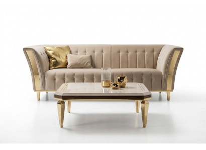 Edele Design Couchtisch Bäistelltisch Wunnzëmmer Dësch Holz Dëscher arredoclassic