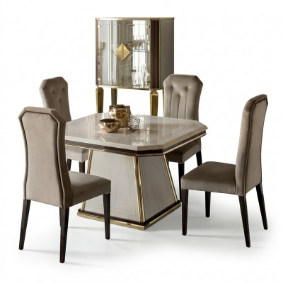 Iesszëmmerstull Designer Still Iesszëmmerstill Nei Set 4x Massivholz Stull Miwwelen