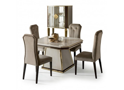Iesszëmmerstull Designer Still Iesszëmmerstill Nei Set 4x Massivholz Stull Miwwelen