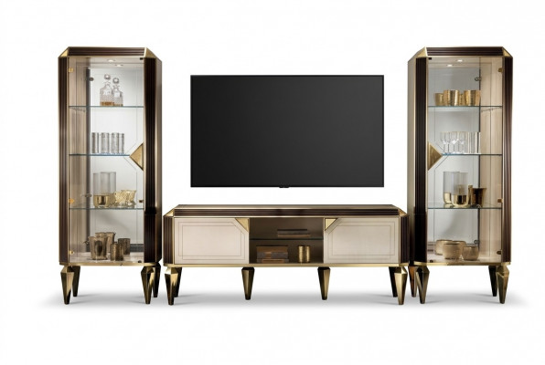 Designer RTV TV Anrichte Kommode Säit Low Schaf Regal Luxus Wunnzëmmer Board