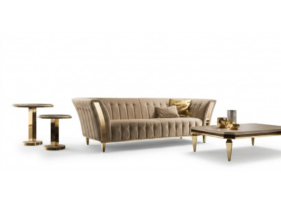 Dräi-Sëtzer Couch Polster Design Sofa 3 Sëtz Sofas Zëmmer Luxus Couchen Miwwelen Nei