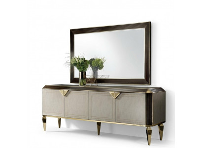 Kommod Spigel Design Miwwelen Konsole Sideboard Anrichte Buffet arredoclassic