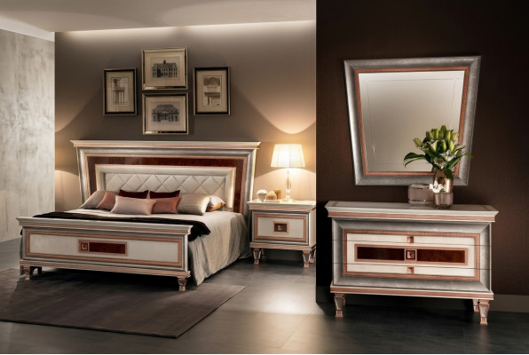 Elegant Stil Miwwelen Schlofzëmmer Kommod Schaf Klassesch Kredenz mat Spigel