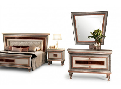 Elegant Stil Miwwelen Schlofzëmmer Kommod Schaf Klassesch Kredenz mat Spigel