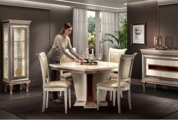 Komplett Set Iessdësch 4x Stull Iesszëmmer Set Iessgrupp Holz Dësch Dëscher 5tlg