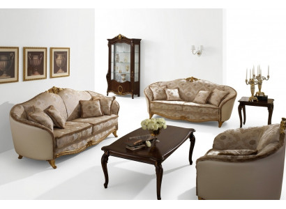 Canapé Canapé-Ensemble 3+3 Setzt Design Gepolsterte Canapé Couch Ensemble arredoclassic