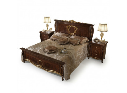 Bett 2x Nuetsdësch 3-deeleger Schlofzëmmersaz Design Modern Luxus Klassesch Miwwelen