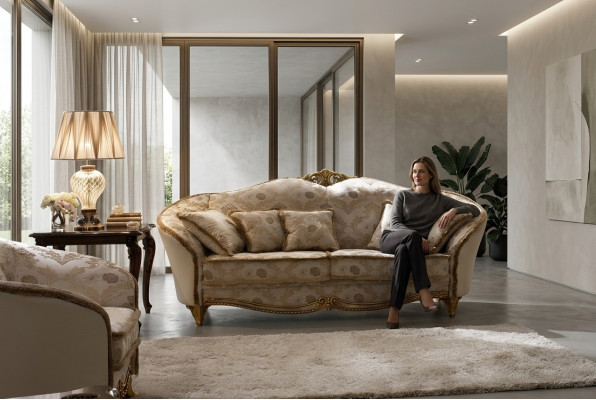 Sofagarnitur 3+1 Sëtzer Klassesch Wunnlandschaft Couches Sofas Polster Sofa