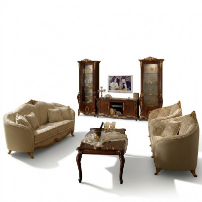 Sofagarnitur 3+1+1 Sëtzer Canapé Garnitur Sofas Canapé Design arredoclassic nei