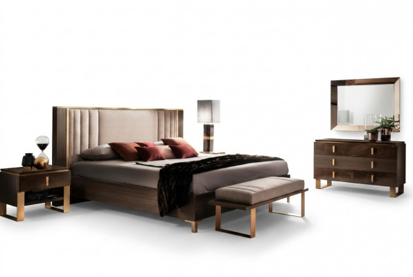 Bett Këssen Design Duebel Better Hotel Schlofzëmmer 180x200cm arredoclassic