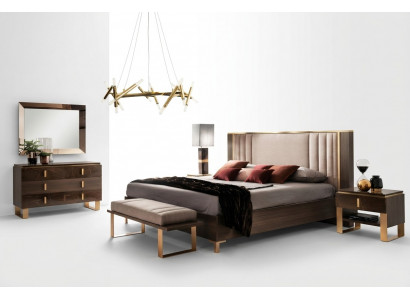 Luxus Schlofzëmmer Sets Bett 2x Nuetsdësch Klasseschen Design Better Miwwel 3 Stéck.
