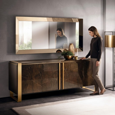 Konsolendësch Kommode mat Spigel Luxusklass Moobel Set Konsole 2tlg. Holz Nei