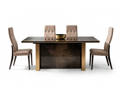 Iessdësch Dësch Grupp Iesszëmmer Wunnzëmmer Garnitur Holz Design Dëscher 200x100cm