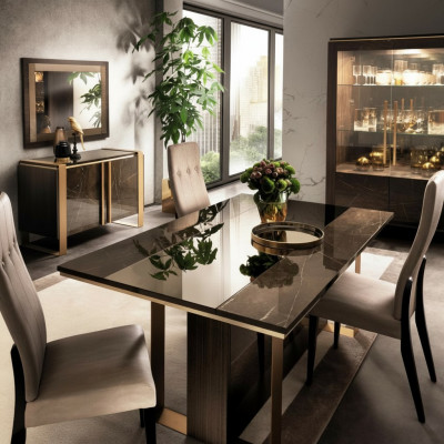 Designer Iessdësch Design Dësch Holz Iesszëmmer Wunnzëmmer klassesch 160x90 cm Nei