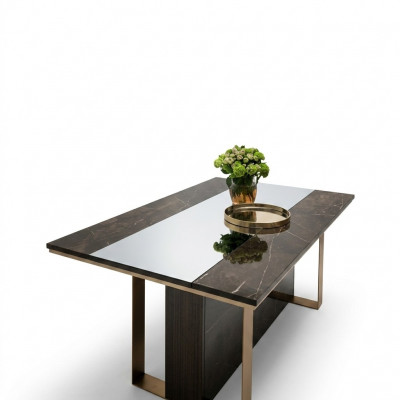 Designer Iessdësch Design Dësch Holz Iesszëmmer Wunnzëmmer klassesch 160x90 cm Nei