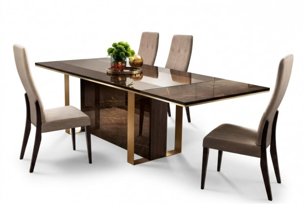 Designer Iessdësch Design Dësch Holz Iesszëmmer Wunnzëmmertësch Italienesch Miwwelen