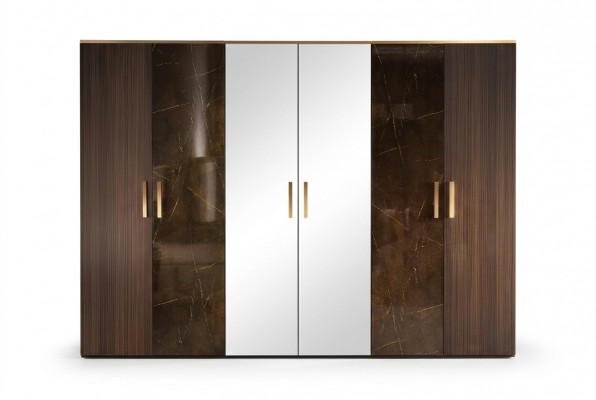 Luxus Kleederschaf Kleederschief Designer Héichglanz Miwwelen Wunnen Holz Nei