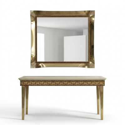Spigel Wandspeguel Barock Rokoko Dieler Wunnzëmmer Buedzëmmer Holz Glas Design