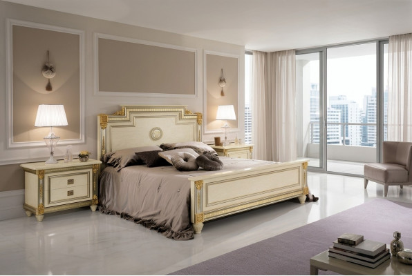 Bett 2x Nuetsdësch Design Schlofzëmmer Klassesch 3tlg. Luxus Better Set Miwwelen