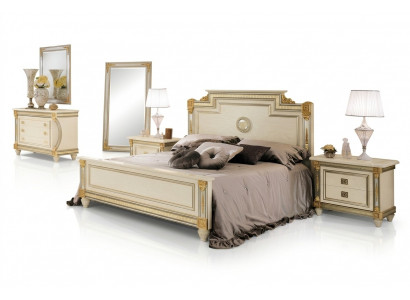 Bett 2x Nuetsdësch Design Schlofzëmmer Klassesch 3tlg. Luxus Better Set Miwwelen