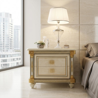 Design-Nuechtdësch Konsol Niewendëscher Schlofzëmmer Holz Luxus Konsolen Nei