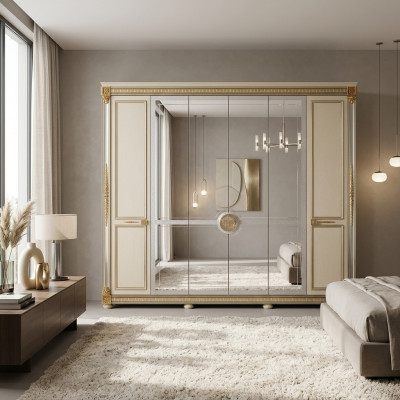 Kleederschaaf Schlofkummer Holz Schaf Arredoclassic Barock Rokoko Schiefcher