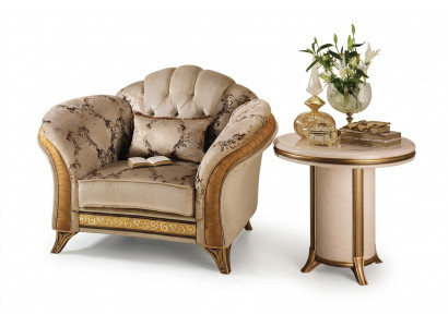 Klassesche Fauteuil Fernsee Canapé 1 Sëtz Couch Designer Textil Polster Nei