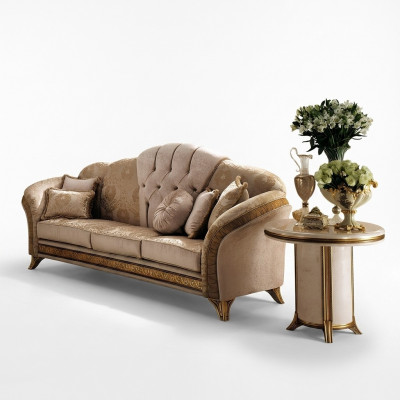 Klassesche Luxus Designer Couchtisch Sofa Wunnzëmmer Dësch Bäistelldëscher Holz