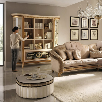 Büro Bicherregal Akteschaf Luxus Miwwelen Stil Antik Schaf arredoclassic