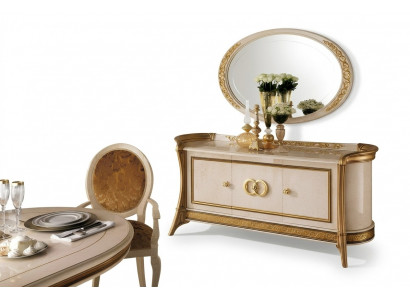 Kommode Holz Miwwelen Barock mat Spigel Luxus Italienesch Miwwelen 2-Teile Garnitur Nei