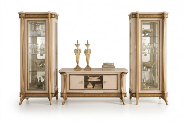 Design Regaler rtv Säitendësch Télévisiounsmauer Déift Board Luxus Schaf Kommode Regal
