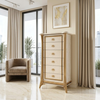 Design Kommode Schaf Luxus Holzkopmoden Schief Regal Hochschaf Miwwelen
