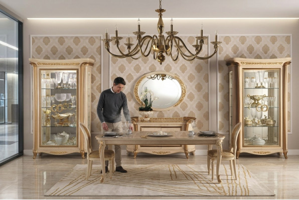 Design Spigel Mauer-Spigel Echt Holz Kader Hänke-Spigel Luxus Miwwelen Barock