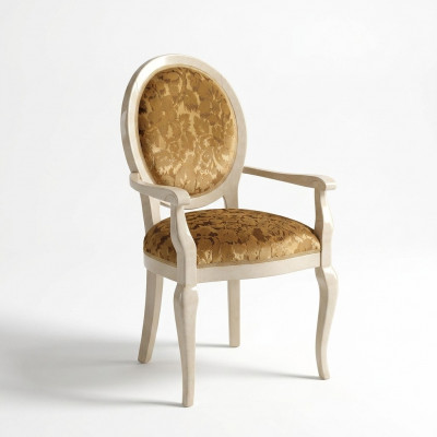 Stull Design Wunnzëmmer Iesszëmmer Holz Still Mat Polster Aarmleed Arredoclassic
