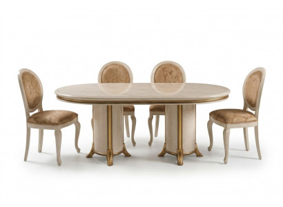 Italienesch Iesszëmmer Set Garnitur Stull Iessdësch Grupp 7tlg. arredoclassic