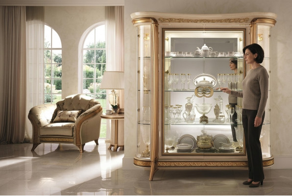Vitrin Kommoden Vitrinnen Kommodenschaf Glas Schaf Italien arredoclassic