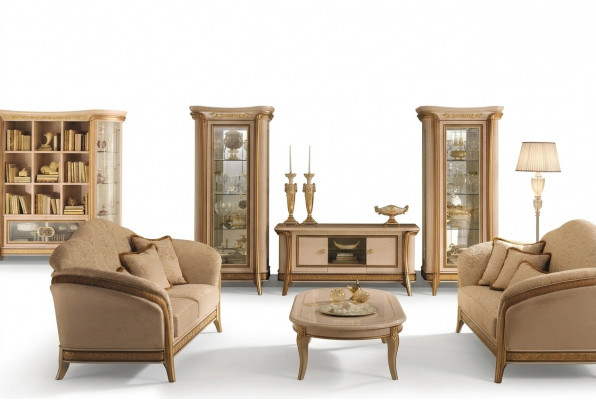 Design Wunnwand Sideboard 2x Schaf Lowboard RTV Anrichte 3-stéck Set Vitrin
