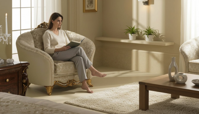 Design Luxus Still Sessel Sofa 1 Sëtzer Fernseh Lounge Chaise Sofa Textil Neit
