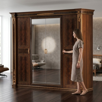 Garderob Schlofkummer Holz Schaf Modern Stil Luxus Schief Klassiker