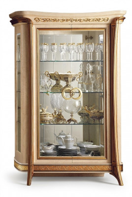 Design Miwwel Holz Klassesch Stil Barock Vitrin Italienescht Miwwel Kommode