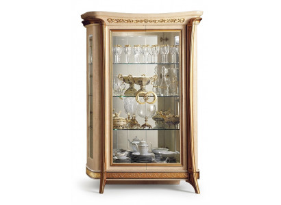Design Miwwel Holz Klassesch Stil Barock Vitrin Italienescht Miwwel Kommode