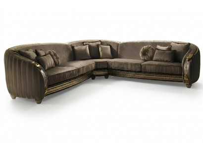 Ecksofa L-Form Ledersofa Canapé Wunnlandschaft Garnitur Design Eckcanapé arredoclassic