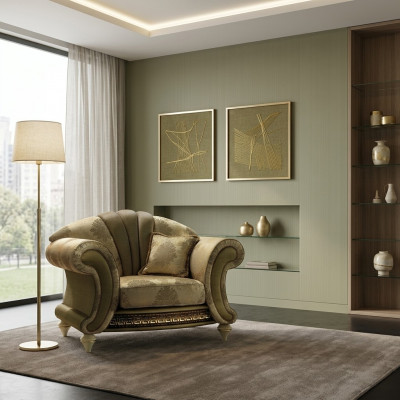 Design Still Textil Luxus Fernseh Canapé 1 Sëtzer Sofa Relax Polster Lounge Nei