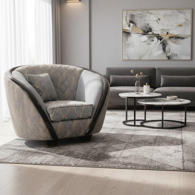Design Sëtz Stoff Canapé Sofa Polster Sofae Sëtz Fernseh 1 Sëtz arredoclassic