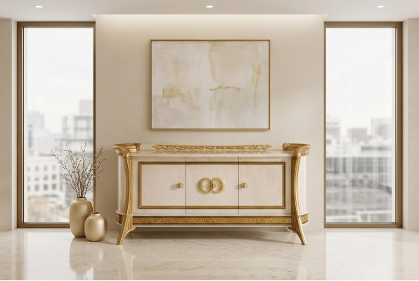 Klassesch Kommoden Kommode Sideboard Miwwelen Holz Schief Anrichte arredoclassic