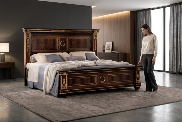 Schlofkummer Hotel Better Duebel Bett Design Holz 180x200cm Miwwelen arredoclassic