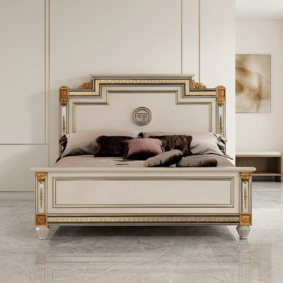 Luxus-Schlofzëmmer-Bett Polsterdesign Luxus-Duebel Hotel Better Kingsize-Bett