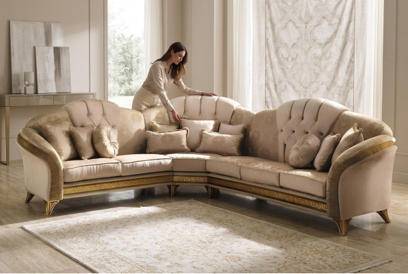 Eckcouch Sofa Canapé Polster Wunnlandschaft Textil Eckcouchs Garnitur L Form Nei