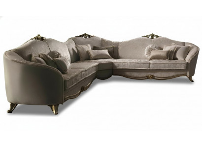 Ecksofa Wunnlandschaft Sofa Canapé L-Form Polster Canapéen Textil arredoclassic